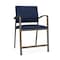 Lesro Newport Wide Hip Chair Metal Frame, Bronze, MD Ink Upholstery NP1261 - alternate 1
